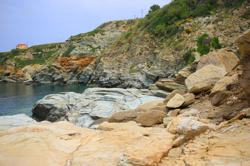 Background with big stones, Greece