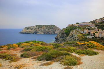 Beautiful views of nature in the area of Agia Pelagia, Crete, Greece