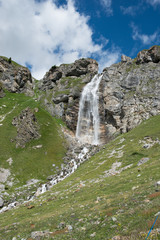 Waterfall in the mountains in Italy