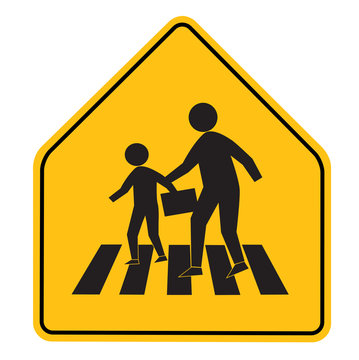 recommend clip art: Caution School Crossing Sign.