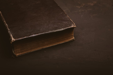 old shabby books in the studio