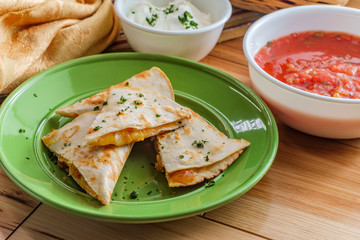 Chicken Quesadilla Tortilla Chips