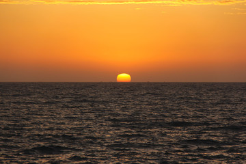 sunset at sea