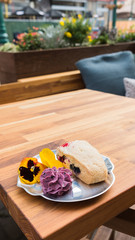 Scone on a table