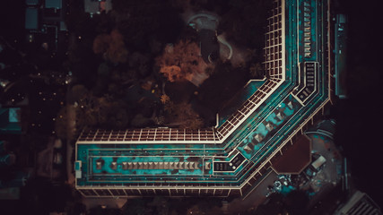 Central embassy mall and Ploenchit views from above, in Bangkok Thailand