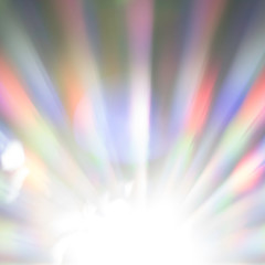 Sunny background of the sunlight which is sparkling in the rainbow colors. These seven colors are red, orange, yellow, green, blue, indigo and violet. Copy space in the shining sun.