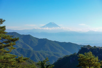 秋　昇仙峡山頂から見る富士山　撮影日2016/11/5 © 早川 義昭