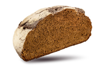 Bread isolated on white background with clipping path