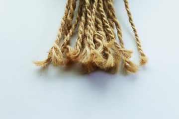 rope on white background