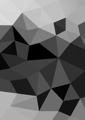 black and white polygon geometrical abstract background