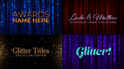Glitter Title Reveal