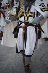 Obraz premium Close Up of Medieval Traditional Dress of Medieval Knight