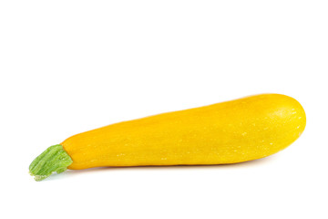 Fresh zucchini fruit isolated on white background