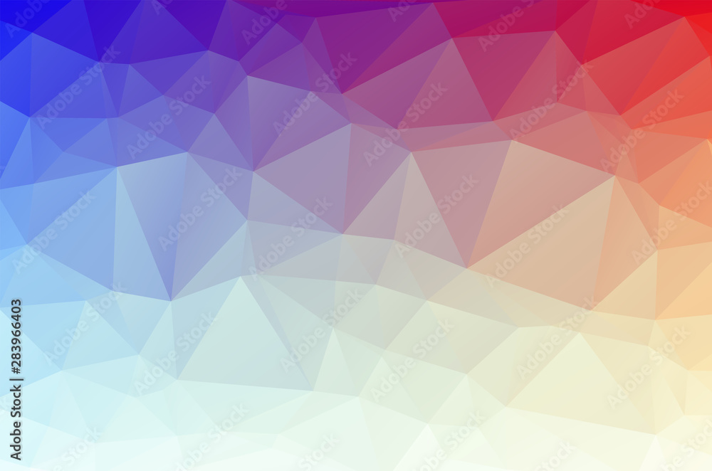 Poster multicolored low poly crystal background. polygon design pattern. colorful low poly vector illustrat