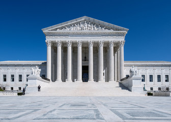 Front Facade of US Supreme Court - obrazy, fototapety, plakaty