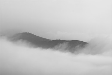 fog in the mountains
