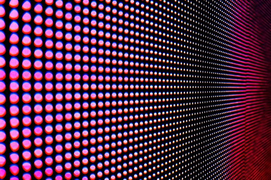 Abstract Close Up Bright Colored LED SMD Video Wall Abstract Background