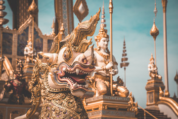 Fototapeta na wymiar Royal Crematorium King Bhumibol in Bangkok Thailand