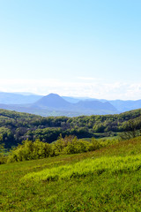 Fototapeta premium Apennines mountain landscape seen from the 
