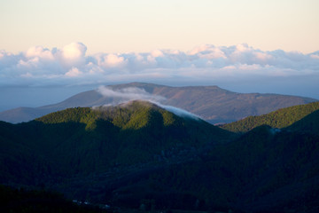 Fototapeta premium Apennines mountain landscape seen from the 