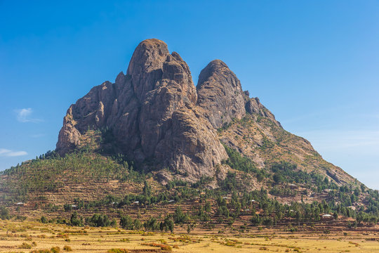 Landscape In Gheralta In Tigray, Northern Ethiopia.