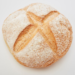 Traditional homemade french round bread