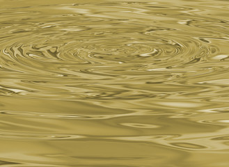 close up of liquid gold ripple wave for abstract background, droplet water wave