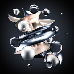 Abstract 3d background. 3d illustration, 3d rendering.