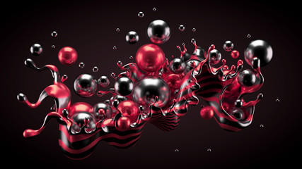 Abstract 3d background. 3d illustration, 3d rendering.