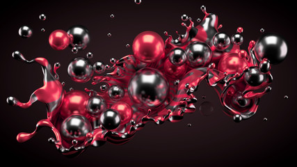 Abstract 3d background. 3d illustration, 3d rendering.