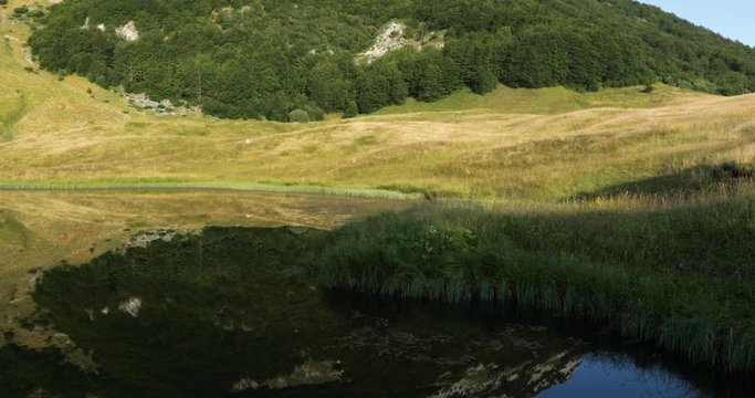 Glacier lake in high mountains, National Park "Sutjeska", Repubic of Srpska, Bosnia and Herzegovina