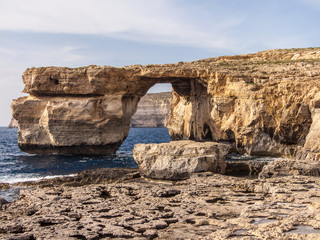 Famous Azure Window of Gozo Malta