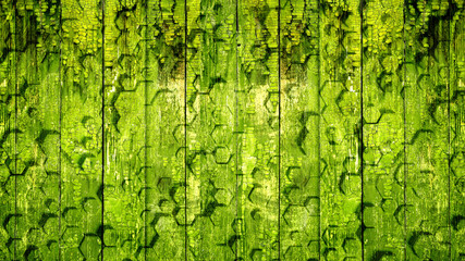 Geometry hexagon background. 3d illustration, 3d rendering.