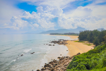 Beautiful view of Shimei Bay Beach, Hainan, China
