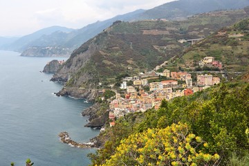 Italy quaint town. Cinque Terre (UNESCO World Heritage Site).
