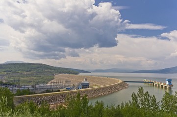 WAC Bennett hydro electric earth fill dam