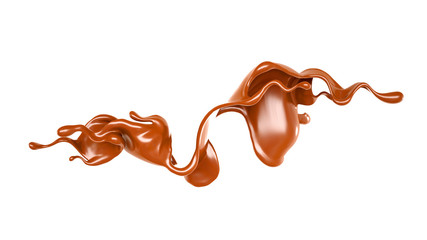 Splash of fluid. 3d illustration, 3d rendering.