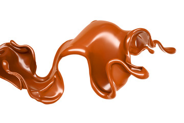 Splash of fluid. 3d illustration, 3d rendering.