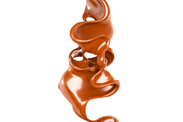 Splash of fluid. 3d illustration, 3d rendering.