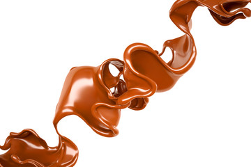 Splash of fluid. 3d illustration, 3d rendering.