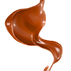 Splash of fluid. 3d illustration, 3d rendering.