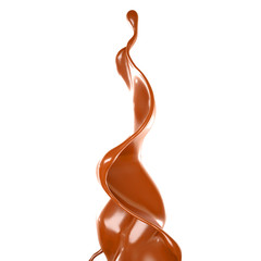 Splash of fluid. 3d illustration, 3d rendering.