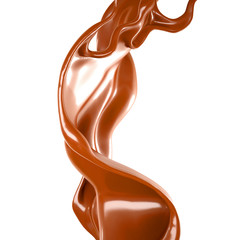 Splash of fluid. 3d illustration, 3d rendering.
