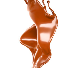 Splash of fluid. 3d illustration, 3d rendering.