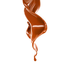 Splash of fluid. 3d illustration, 3d rendering.