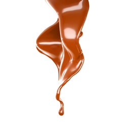 Splash of fluid. 3d illustration, 3d rendering.
