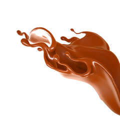 Splash of fluid. 3d illustration, 3d rendering.