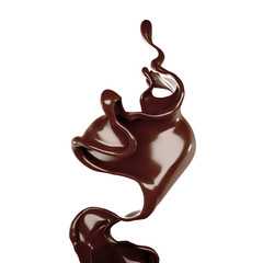 Splash of fluid. 3d illustration, 3d rendering.