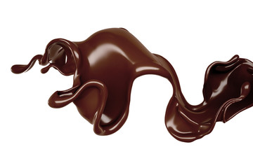 Splash of fluid. 3d illustration, 3d rendering.