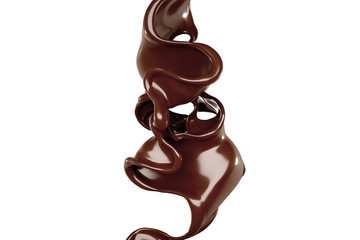 Splash of fluid. 3d illustration, 3d rendering.